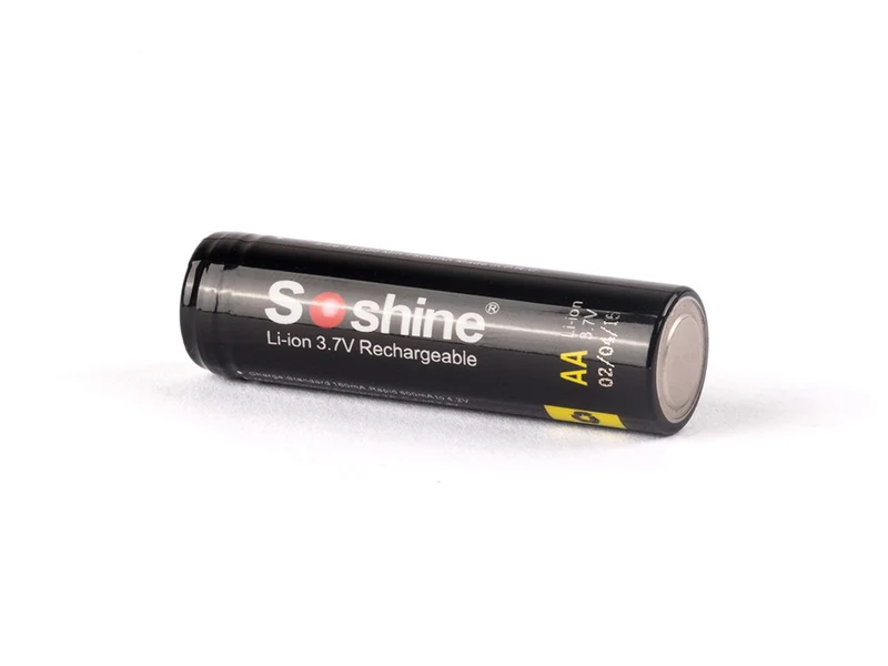 Soshine 14500/AA - 800mAh 3,6V - 3,7V Li-Ion-Akku PCB geschützt