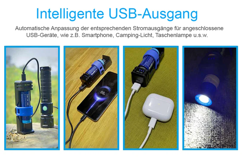 Xtar SC1 Plus - Schnelllade-Reise-Ladegerät für Li-Ionen und NiMH Akkus