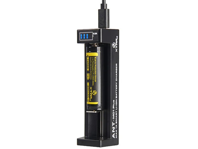 Xtar ANT MC1 Plus Ladegerät Li-Ion 3,7V inkl. USB-Kabel bis 1A Ladestrom
