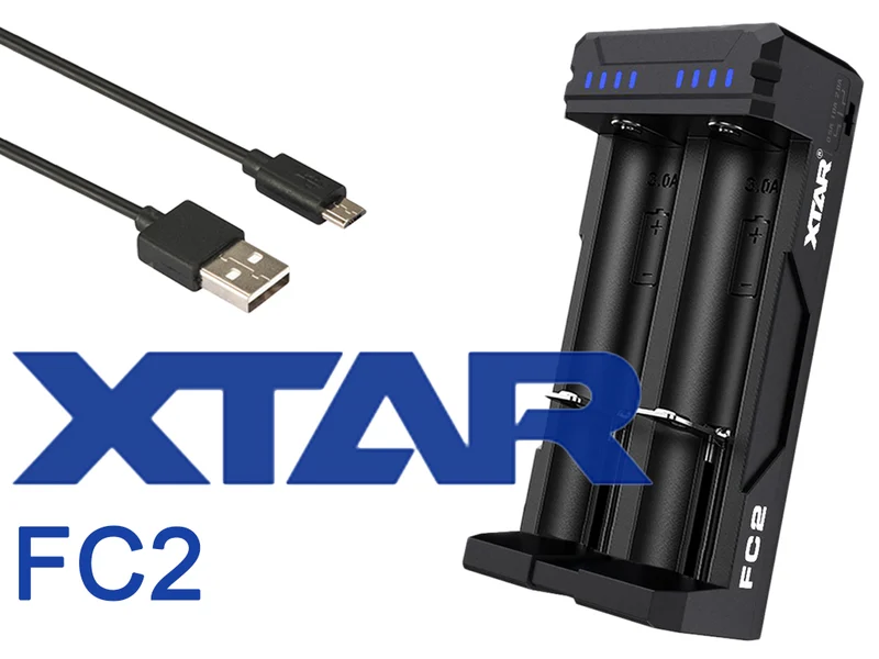 Xtar FC2 Ladegerät Li-Ion NiMh/NiCd-Akkus USB-C