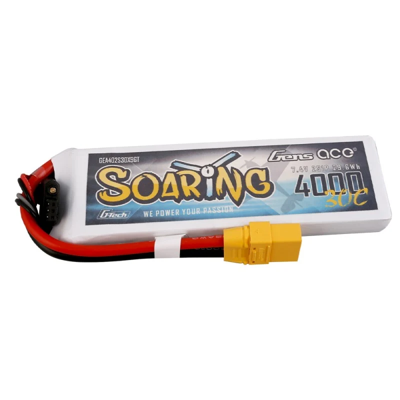 Gens Ace G-Tech Soaring 2S 4000mAh 7,4V 30C 2S1P Lipo-Akkupack XT90