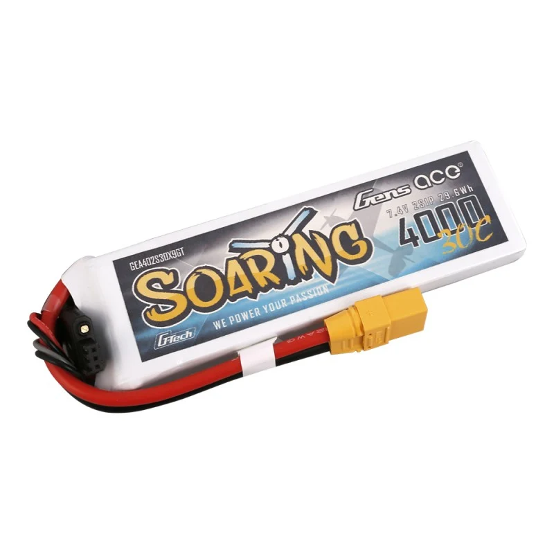 Gens Ace G-Tech Soaring 2S 4000mAh 7,4V 30C 2S1P Lipo-Akkupack XT90