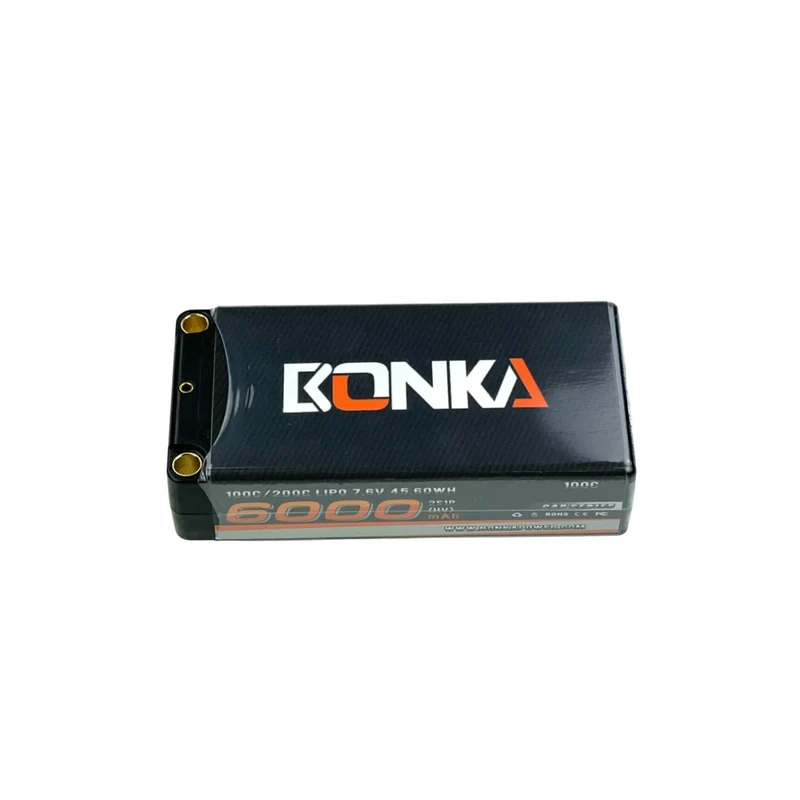 Bonka Lipo Akku HV 6000mAh 7,6V 100C Shorty Hardcase