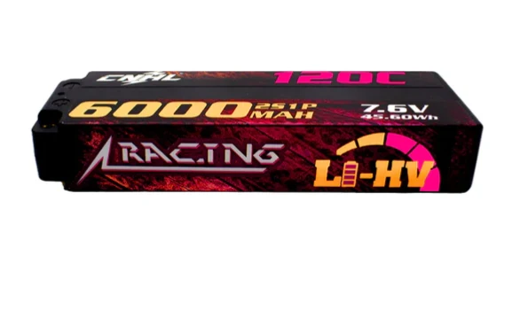 CNHL Racing Series LiHV 2S 6000mAh 7,6V 120C Hardcase EC5 Lipo Akku