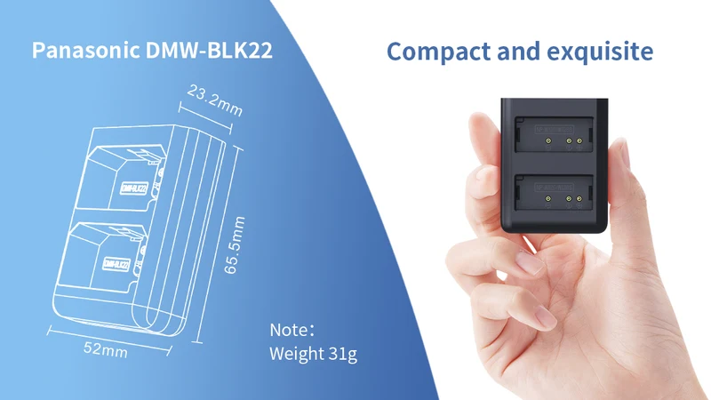 Xtar Ladeschale DMW-BLK22 Panasonic