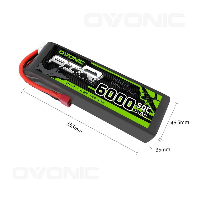 Ovonic Air 4S 6000mAh 14,8V 50C Deans LiPo Akku
