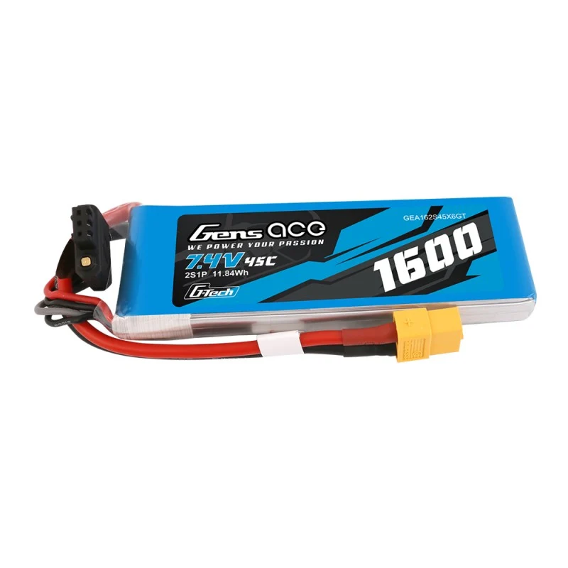 Gens Ace G-Tech 2S 1600mAh 7,4V 45C 2S1P XT60-Stecker