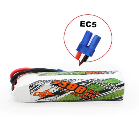 CNHL Racing Series 9500 mAh 11,1 V 3S 90C Lipo-Akku mit EC5-Stecker