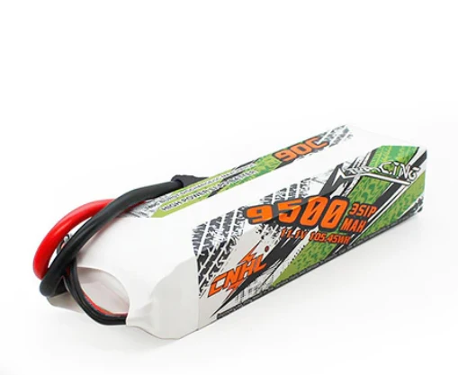 CNHL Racing Series 9500 mAh 11,1 V 3S 90C Lipo-Akku mit 8,0 mm Rundstecker