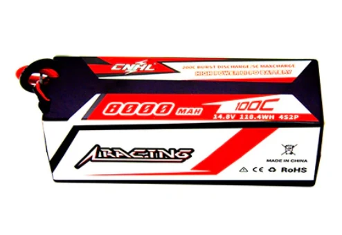 CNHL Racing Series 4S 8000mAh 14,8V 100C Hardcase Lipo-Akku mit T/Dean-Stecker