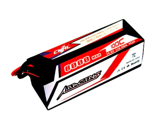 CNHL Racing Series 4S 8000mAh 14,8V 100C Hardcase Lipo-Akku mit T/Dean-Stecker