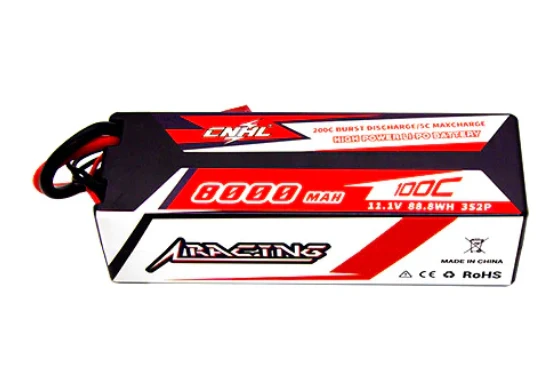 CNHL Racing Series 8000mAh 11,1V 3S 100C Hartschalen-Lipo-Akku mit T/Dean-Stecker