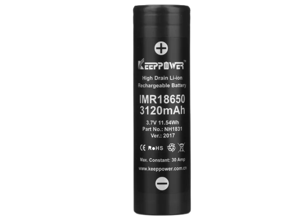 Keeppower IMR18650 3120mAh 3,6V - 3,7V (US18650VTC6) Li-Ion Akku