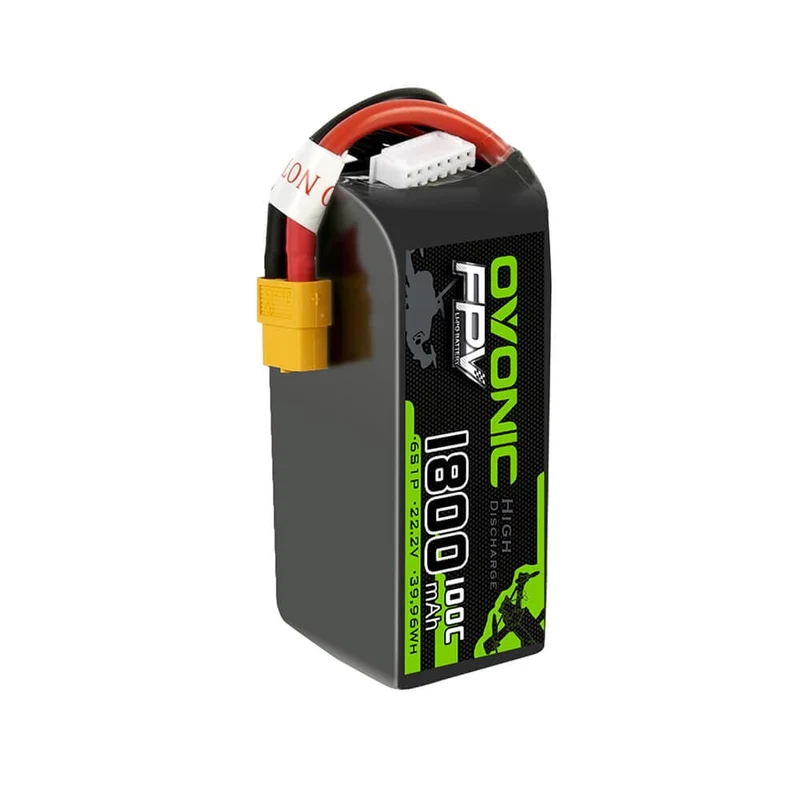 Ovonic 6S 1800mAh 100C 22,2 V LiPo-Akku für FPV-Drohnen-RC-Flugzeuge