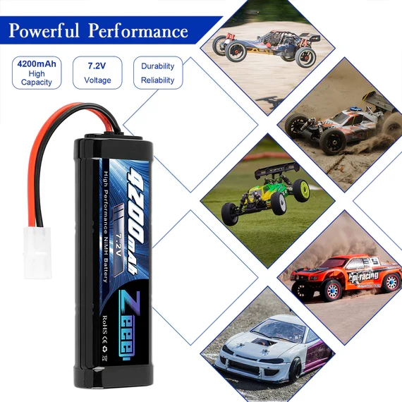 Zeee 7,2 V 4200mAh NiMH-Akku Tamiya (2 Stück)