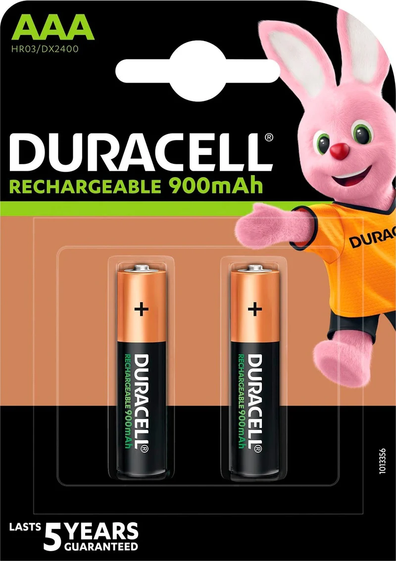 Duracell Rechargeable NiMH Akku 900mAh AAA HR3 1,2V - 2 Stück