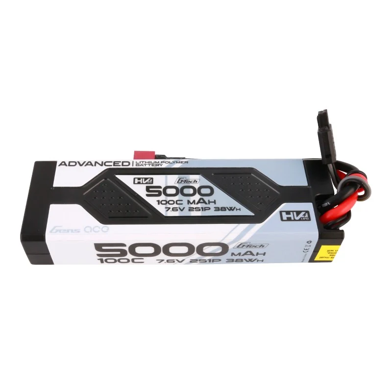 Gens Ace Advanced G-Tech 2S 5000mAh 7,6V 2S1P 100C HV Hardcase Deans