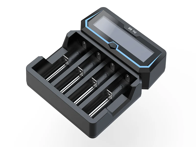Xtar X4 – Vier-Schacht Ladegerät für Lithium Ionen und Ni/MH Akkus