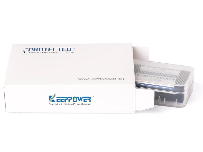 Keeppower 18500 - 2000mAh, 3,6V - 3,7V Li-Ion-Akku geschützt