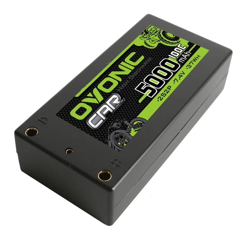 Ovonic CAR 2S 5000mAh 2S2P 100C 7,4V Hardcase Shorty 4mm Bullet