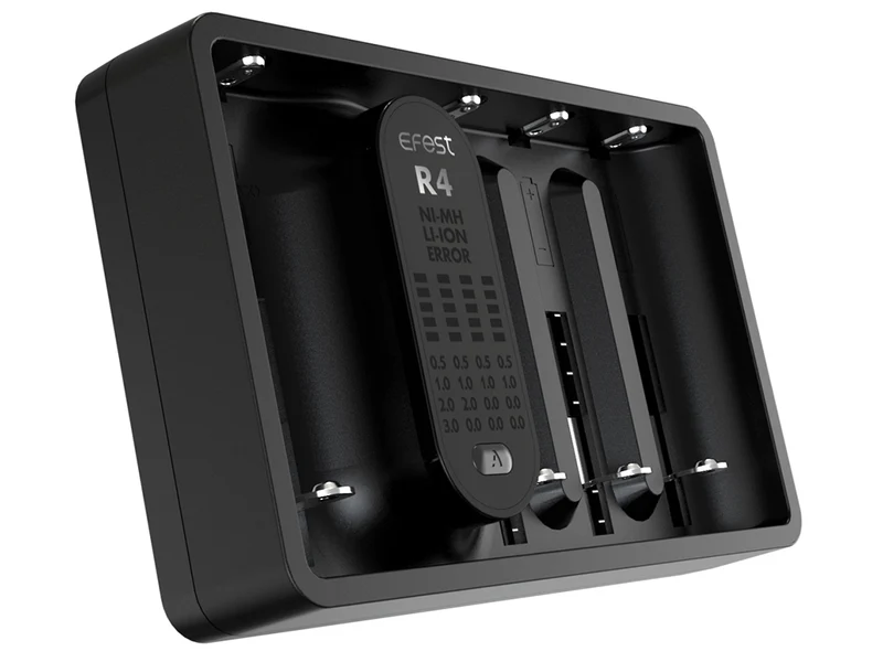 Efest iMate R4 Ladegerät für Li-Ion und NiMh/NiCD Akku mit QC3.0 Stromversorgung