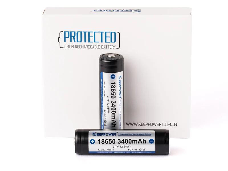 Keeppower 18650 3400mAh P1834C 3,7V Li-Ion Akku geschützt