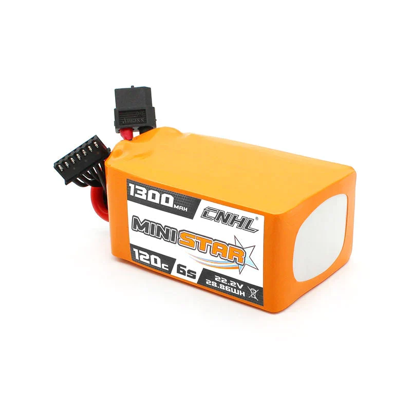 CNHL MiniStar 1300mAh 22,2V 6S 120C Lipo-Akku XT60-Stecker