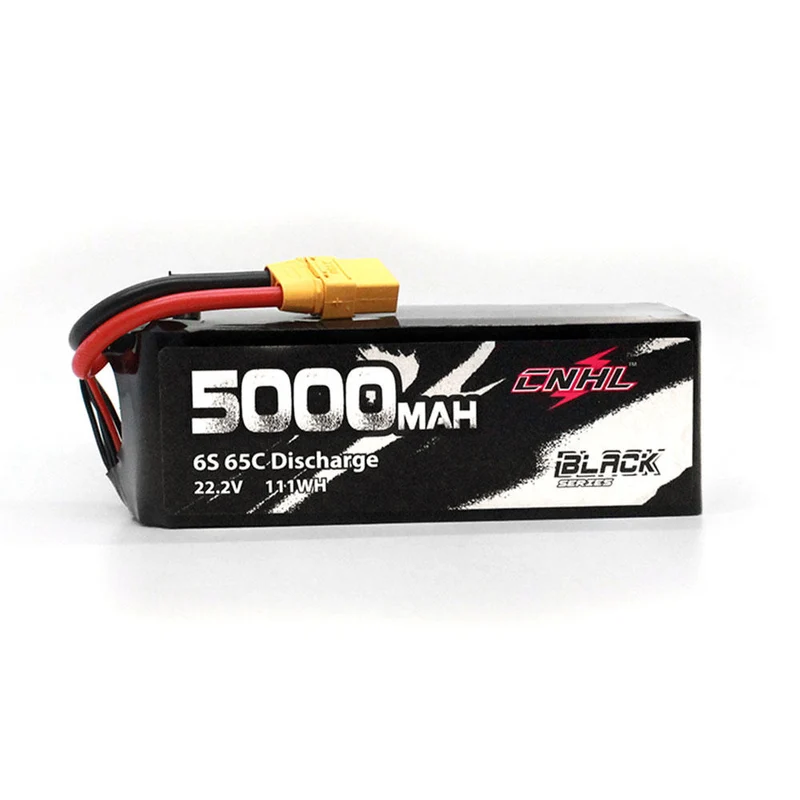 CNHL Black Series 6S 5000mAh 22,2V 65C Lipo Akku EC5 Stecker