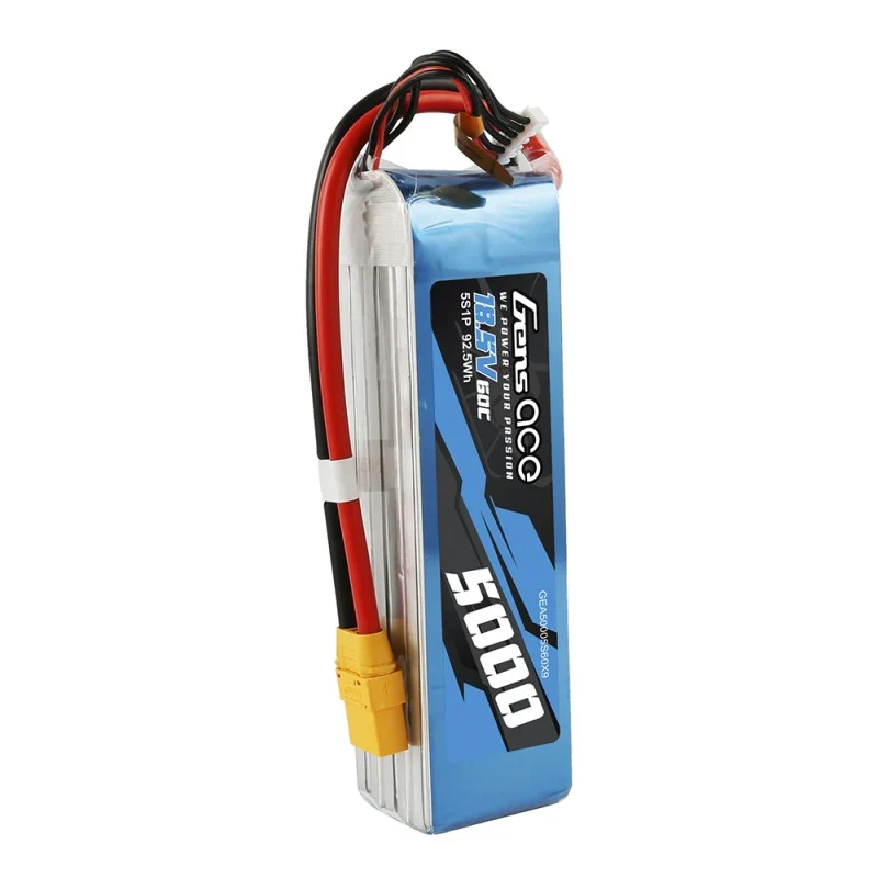 Gens Ace 5S 5000mAh 18,5V 60C Lipo-Akkupack mit XT90
