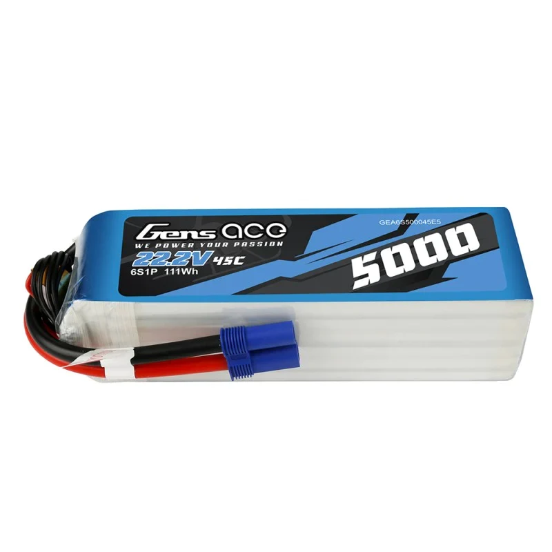Gens Ace 5000mAh 22,2V 45C 6S1P Lipo-Akkupack
