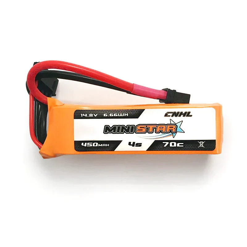 CNHL MiniStar 450mAh 14,8V 4S 70C Lipo-Akku mit XT30U (2 St.)
