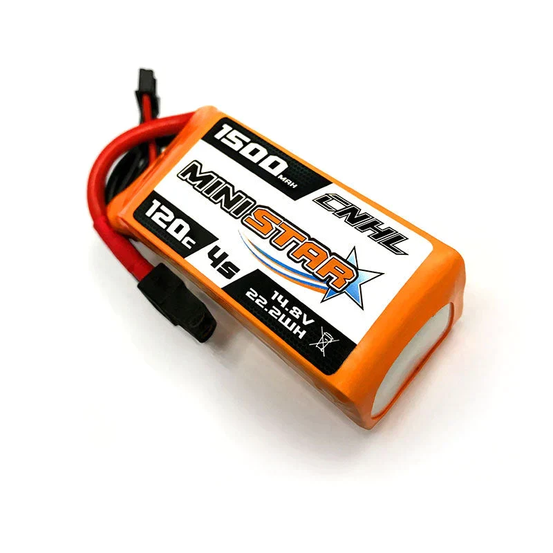 CNHL MiniStar 1500mAh 4S 14,8V 120C Lipo-Akku XT60-Stecker (2 St.)