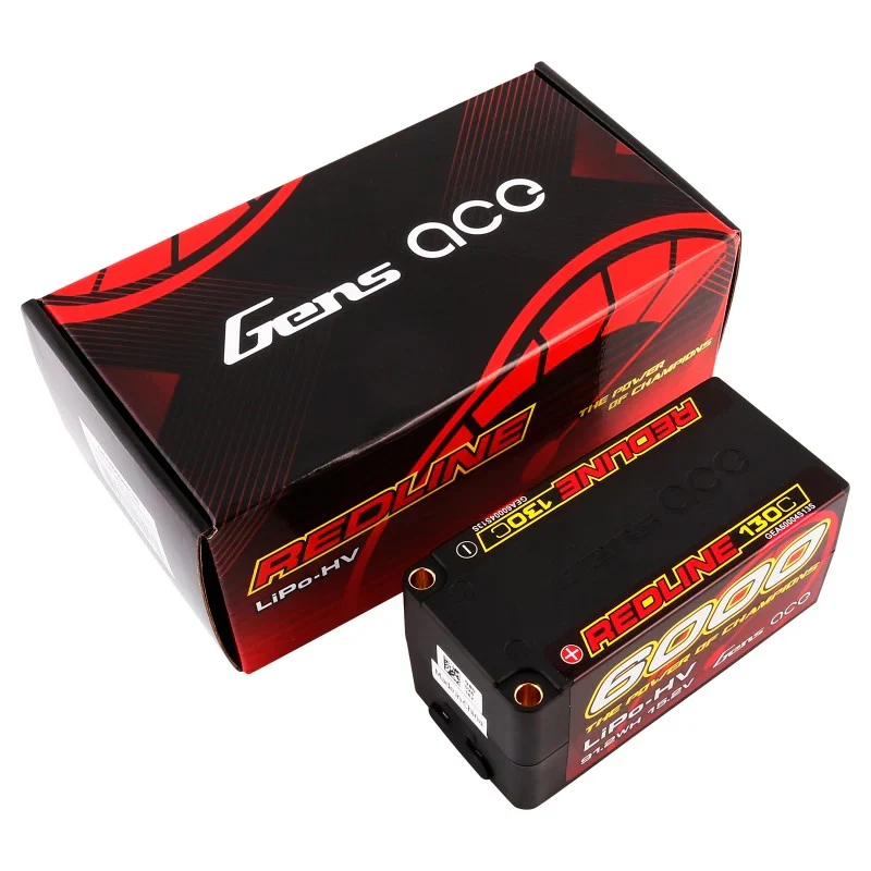 Gens Ace Redline Series 6000mAh 15,2V 130C 4S2P HardCase 69# HV LiPo Akku