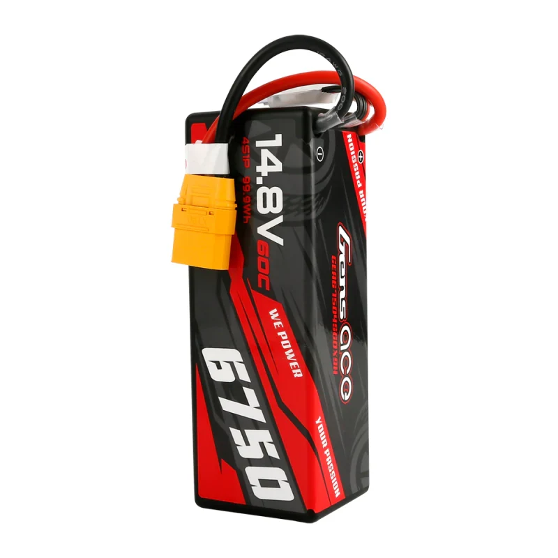 Gens Ace 6750mAh 14,8V 60C 4S1P HardCase Lipo Akku 14# mit XT90 Stecker