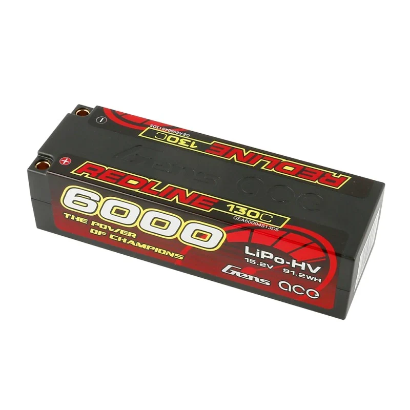 Gens Ace Redline Serie 6000mAh 15,2V 130C 4S1P HardCase HV Ultra LCG
