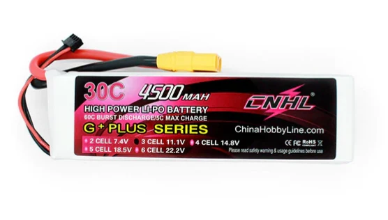 CNHL 4500mAh 11,1V 3S 30C Lipo Akku mit XT90 Stecker