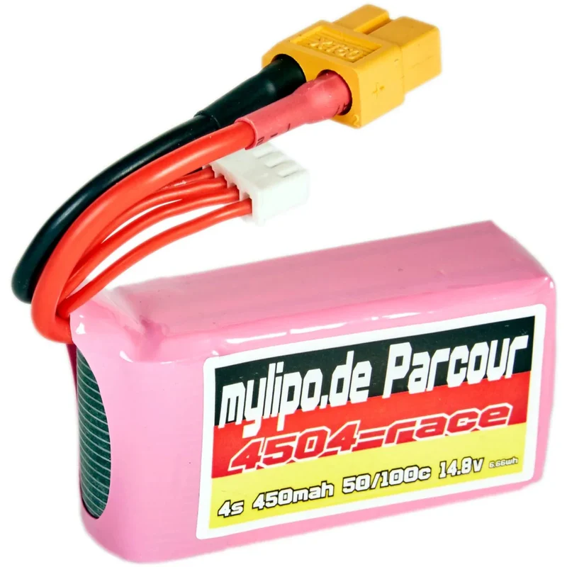 Mylipo Lipo Akku 450mAh 14,8V 50C/100C FPV Parcour XT60