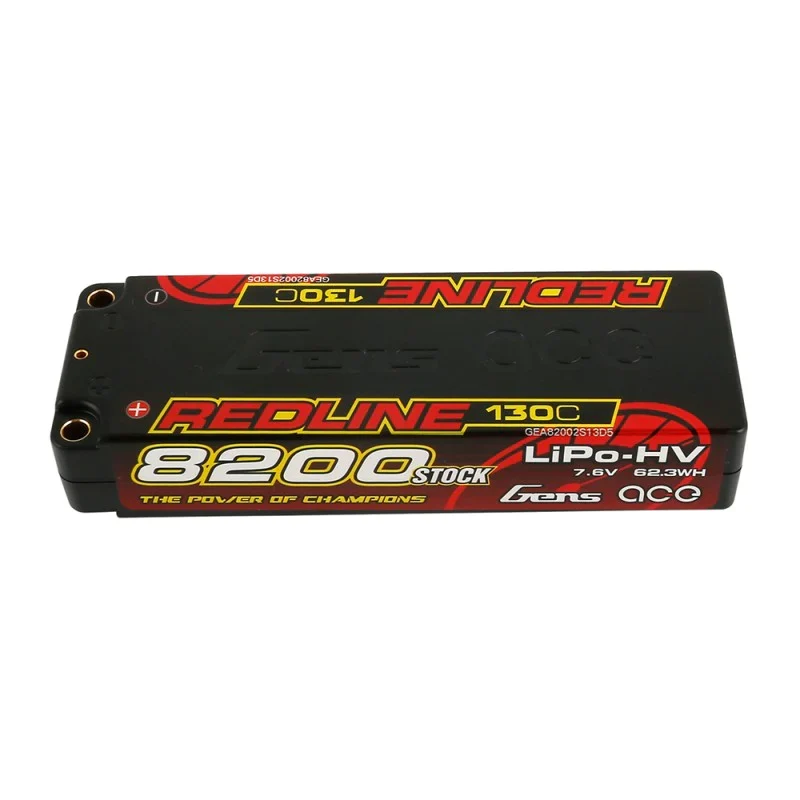 Gens Ace Redline Series 8200mAh 7,6V 130C 2S1P HardCase 58# HV Lipo Akku