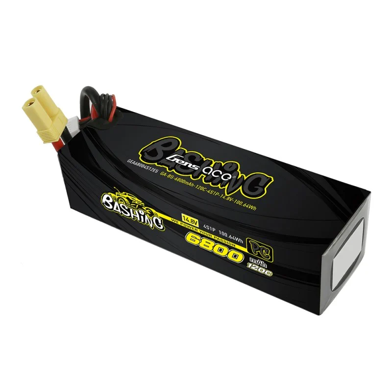 Gens Ace 6800mAh 14,8V 120C 4S1P Lipo-Akkupack mit EC5-Bashing-Serie