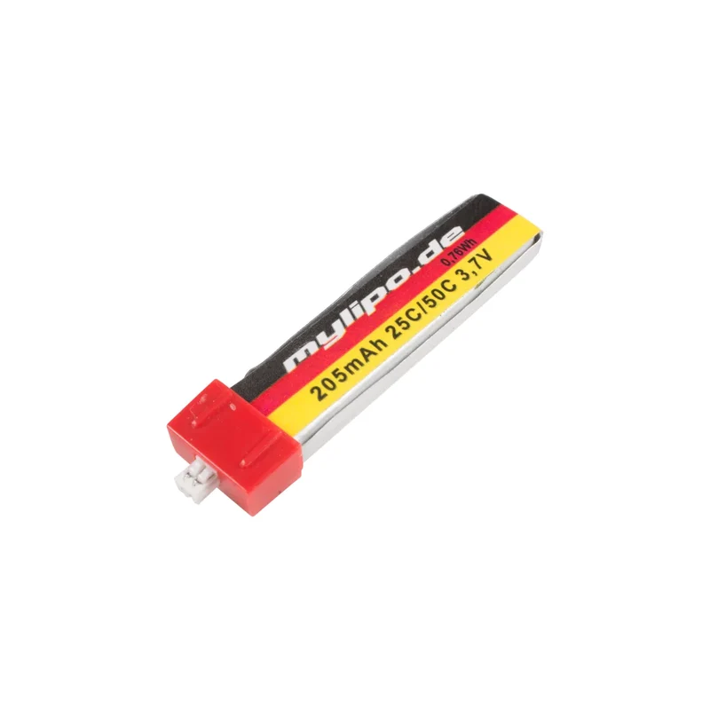 Mylipo Lipo Akku 205mAh 3,7V 25C/50C msr / Nano CPX + QX TinyWhoop original Stecker