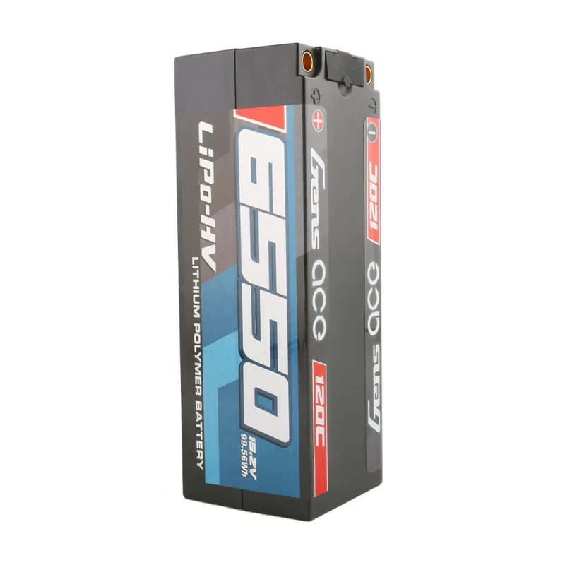 Gens Ace 6550mAh 15,2V High Voltage120C 4S1P HardCase Lipo 50# Packung mit Molex