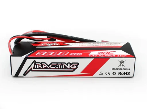 CNHL Racing Series 5600mAh 7,4V 2S 100C Hartschalen-Lipo-Akku mit T/Dean-Stecker (2 St.)