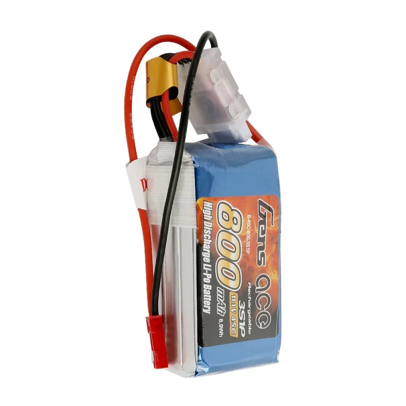 Gens Ace Lipo 800mAh 11.1V 45C 3S1P Lipo Akkupack