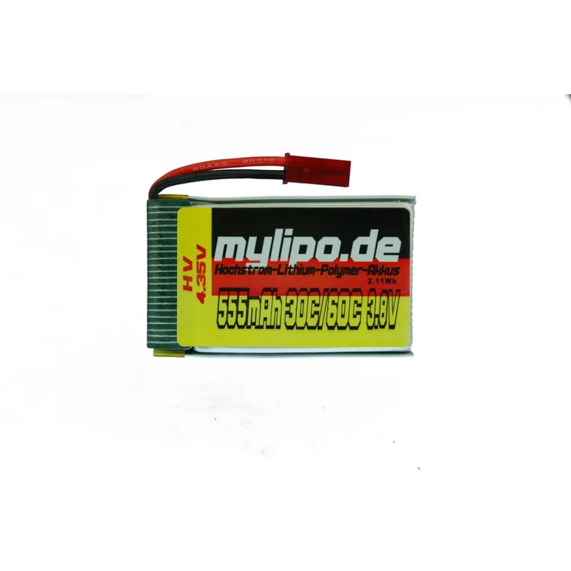 Mylipo Lipo Akku 555mAh 3,8V HV 30C/60C JST(rot) Stecker