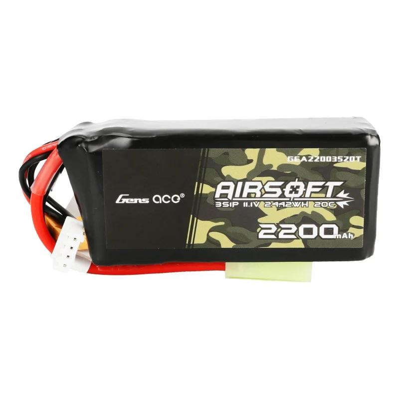 Gens Ace 20C 2200mAh 3S1P 11.1V Lipo Akku mit Mini Tamiya Stecker