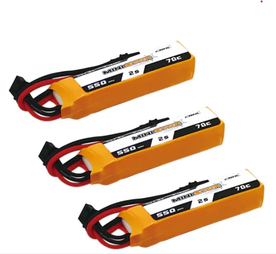 CNHL LiHV MiniStar HV 550mAh 7,6V 2S 70C Lipo Akku mit XT30U (3 St.)