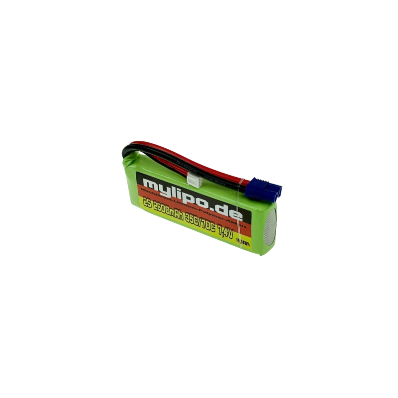 Mylipo Lipo Akku 2600mAh 7,4V 2S 35C/70C kompakt EC3 Stecker