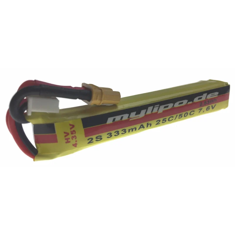 Mylipo Lipo Akku 333mAh 7,6V 2S 25C/50C HV 4,35V XT30