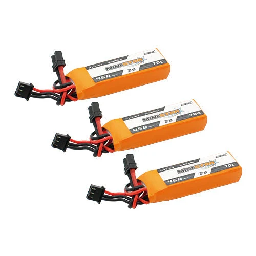 CNHL LiHV MiniStar HV 2S 450mAh 7,6V 70C XT30U Lipo Akku (3 Stück)