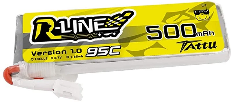 Tattu R-Line 500mAh 3.7V 1S1P 95C Lipo Akku